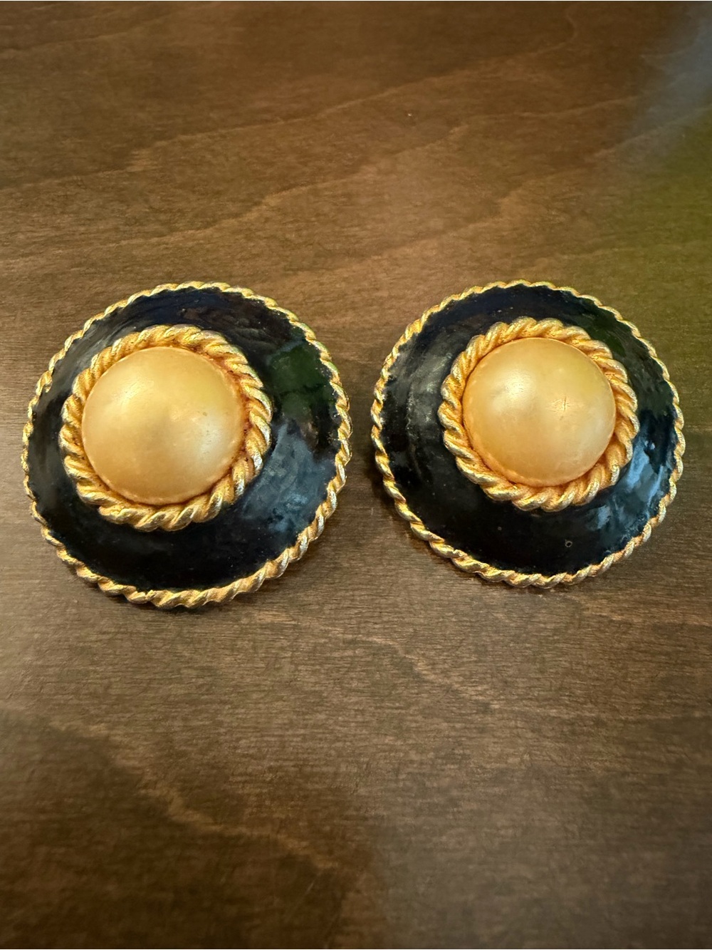 Vintage 1980s Signed Yosca Clip On Earrings